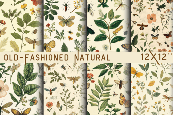Download Old-Fashioned Natural Motif Printable - Printable Collection
