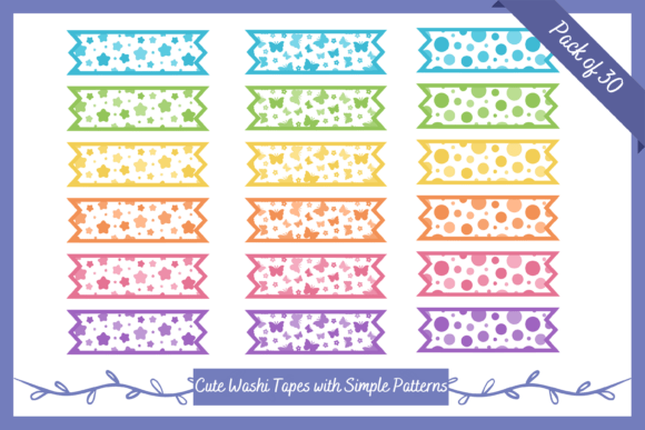 Download Printable Washi Tapes with Rainbow Color - Printable Collection